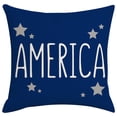 thumbnail image 2 of Puntoco Independence Day Print Pillowcase Linen Sofa Cushion Cover Home Decor Cushion Cover Family Pillowcase, 2 of 4
