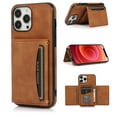 thumbnail image 1 of SaniMore Case for iPhone 14 Pro 6.1" 2022, [Flip Wallet with Card Slots] [Kickstand] [Shockproof & Anti-fall] Wear-resistant Retro PU Leather Rugged Cover For iPhone 14 Pro 6.1" 2022, Brown, 1 of 7