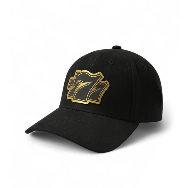 Knite gorra 777 estilo new para hombre cerrada en gamuza negra cómoda
