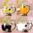 thumbnail image 6 of ACDANC Sunflower Lead-Free Glass Tea Cup with Spoon Set,Present for Christmas,Valentine'S Day,Best Present for Mother,Grandma,Girlfriend,Sister, 6 of 7