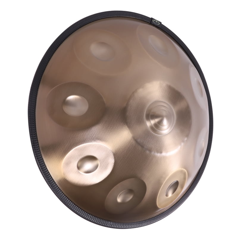 9-Tone Gold Handpan Drum: Easy for Beginners, Unique Tone - Ideal for Home Creation, Outdoor Performance, Music Enthusiasts