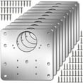 thumbnail image 1 of FlyFlise 10PCS Cabinet Hinge Repairs Plate Kit Stainless Steel Kitchen, 1 of 7