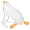 thumbnail image 1 of ColoMX Lindo bolso bandolera de peluche: Bolso bandolera blanco de dibujos animados con diseño de animales suaves y esponjosos, accesorio de cumpleaños para mujeres y niñas., 1 of 8