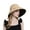 Yellow, variant on Women's Wide Brim Cloche Elegant UV Sun Protection Hat Bow Tie Back Packable Summer Travel Beach Bucket Hat Khaki