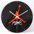 thumbnail image 1 of Reloj de pared 3D Zapatillas de baloncesto AJ1-12 - Diseño deportivo para dormitorio, sala de estar, oficina - Regalo creativo para los amantes de las zapatillas (estilo plano con fondo negro), 1 of 1