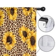 thumbnail image 4 of Blackout Kids Curtains,Beige Leopard Sunflower Pattern Childrens Insulated Curtains Set Of 2,Bedroom Essentials,Toddler Room Decor 42"x63", 4 of 5