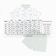 thumbnail image 3 of Boy Clothes Toddler Baby Summer Kids Spring Button Printed Short Sleeved Training 6M 12M 18M 24M 3T 4T New Born for Twins Outfits Boys' Clothing Sets 2-Piece Set, 3 of 4
