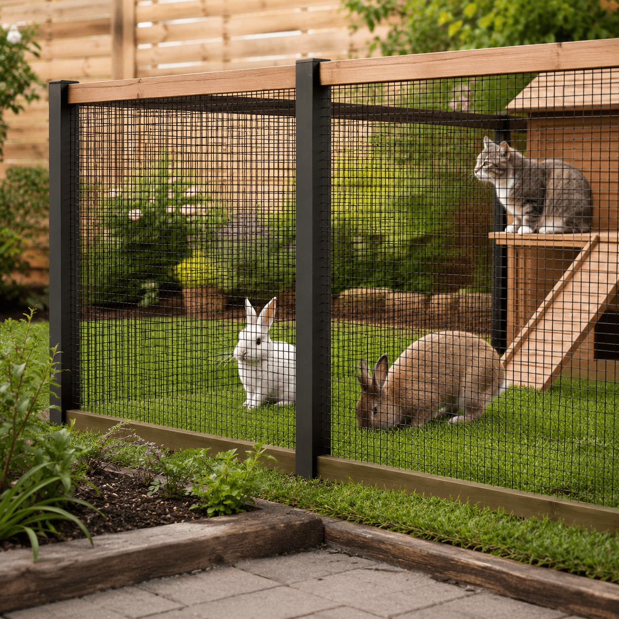 Metal Mesh with 1/2-Inch Welded Chicken Wire 36x100 FT, Black Hardware Cloth and Garden Plant Fencing for Chicken Coops Home Renovation, Black