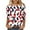 White 03, variant on Wancir Womens Summer Fashion 2024 Tops 3/4 Length Sleeve Casual Print Crewneck Shirts Loose Fit Dressy Blouses