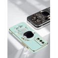 thumbnail image 2 of Compatible with Redmi K60 Pro Case Silicone TPU Plating, Xiaomi Redmi K60 Pro Phone Case Cute Astronaut Pattern Cover with Stand for Women Girls (Green), 2 of 7