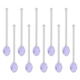 thumbnail image 1 of 10 cucharas para té helado resistentes al calor para agitar café expreso o té, cuchara de vidrio para agitar Púrpura, 1 of 9