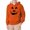 Orange, variant on Gunia Pumpkin Toddler Halloween Sweatshirt For Boys Girls Hooded Sweatshirt Long Sleeve Pullover Cozy Warm Casual Outerwear For Youth Big Party Fall Winter Tops Clothes Orange 3-4 Years