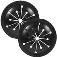 thumbnail image 1 of MasteelfCA 2pcs Garbage Disposal Guard Sink Baffle Disposal Replacement Waste Food Disposer Accessories (Black), 1 of 6