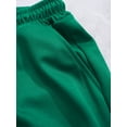 thumbnail image 6 of Xnihocha Kids Boys Drawstring Elastic Waistband Training Running Cycling Shorts Built-in Leggings Green XS, 6 of 7
