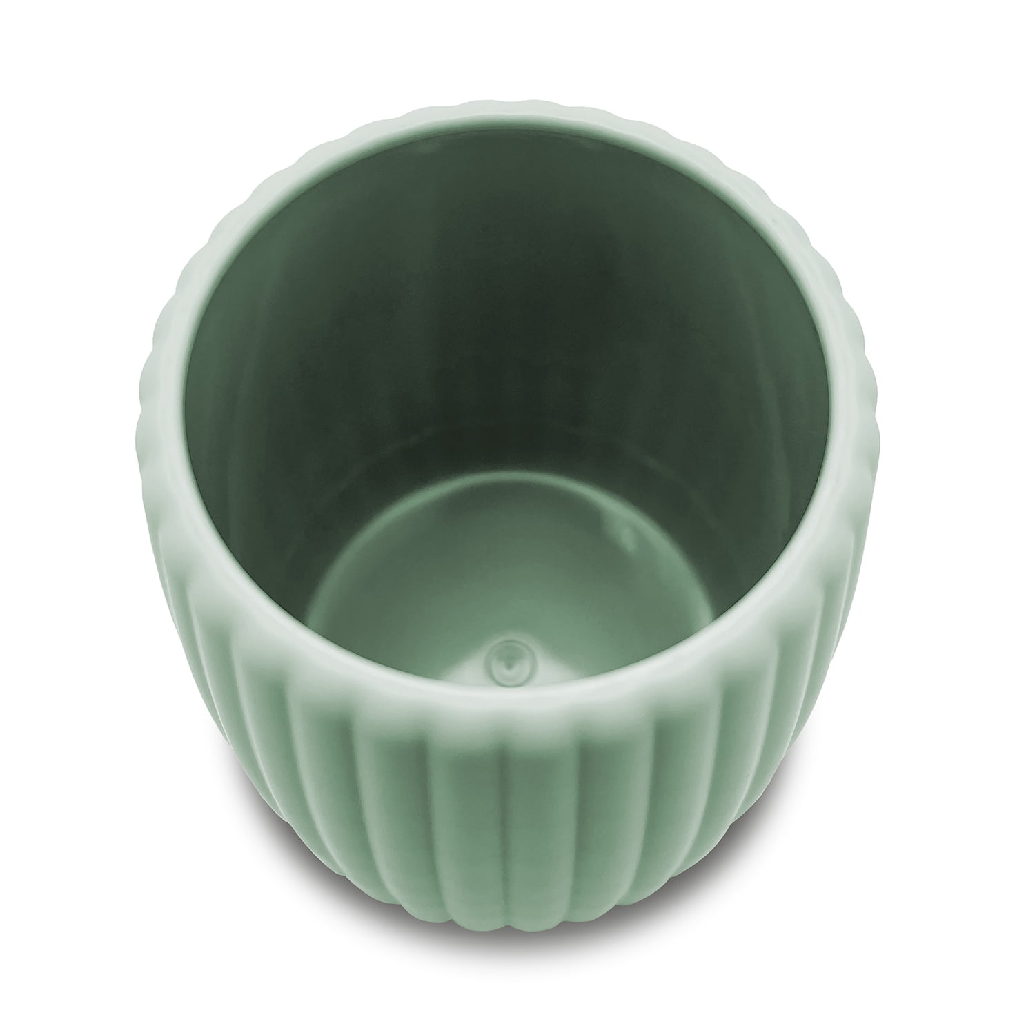 Mainstays Rubberized Plastic Ribbed Toothbrush Holder, Green