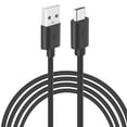 thumbnail image 1 of Uxcell 26.2Ft USB to Micro USB Power Extension Cable, Long Charging Cord, Black, 1 of 6