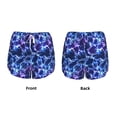 thumbnail image 3 of Salouo Blue Lightning1 Print Women's 2 in 1 Running Shorts Double-Layer Shorts Athletic Workout Gym Yoga Shorts Running Shorts for Women-Medium, 3 of 7
