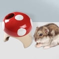 thumbnail image 4 of Cartoon Ceramic Hamster Cage Hideout Cave Pet Corrosion Red, 4 of 8