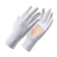 thumbnail image 5 of Mdesiwst 1 Pair Sun Full Finger Gloves Hollow Breathable Touch Screen Design Soft Friendly to Skin UV proof Sports Gloves, 5 of 7