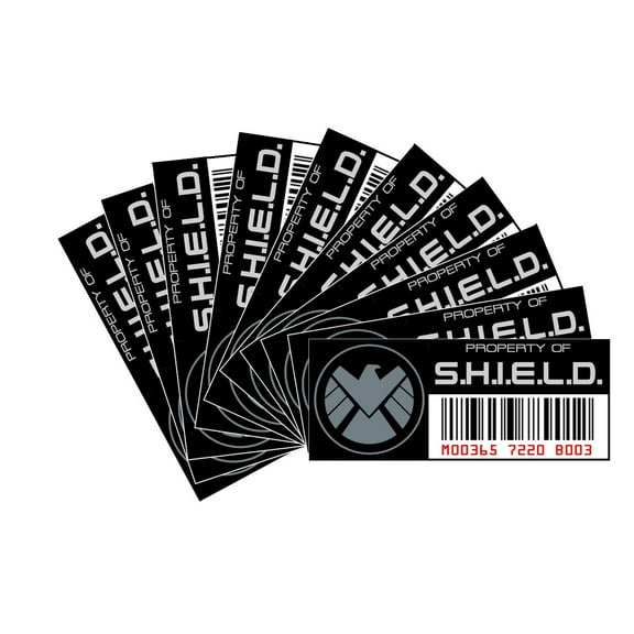 Asset Tag - Property of S.H.I.E.L.D. Set of 10