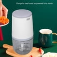 thumbnail image 3 of Picadore de Ajos Eléctrica de 300 ml, Mini Portátil Procesador de Alimentos, Recargable Picadore de Verduras Fabricante de Alimentos para Bebés para Chile Fruta Carne Ceebolla, 3 of 7