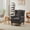 Grey, variant on Bananova Vintage High Back Accent Chair with Side Table, Upholstered Wingback Armchair and Wooden Coffee Table Set, Comfy Reading Chair with Rolled Arms for Living Room Bedroom Office Lounge,Floral