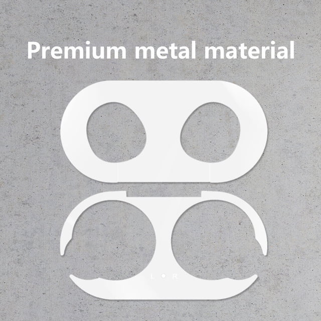 pitrice Metal Dust Guard Protective Sticker Case Shell Skin Replacement White