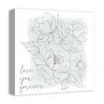 thumbnail image 2 of Creative Products Love You Forever Flowers 16x16 Canvas Wall Art, 2 of 5