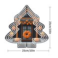 thumbnail image 3 of Stylish Metal Hanging Christmas Tree Wind Spinner - Decorative Garden Spinner with Autumn-Inspired Design Perfect for Yard Decor, 3 of 7
