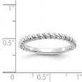 thumbnail image 2 of 14K White Gold Polished Twisted Band, 2 of 2