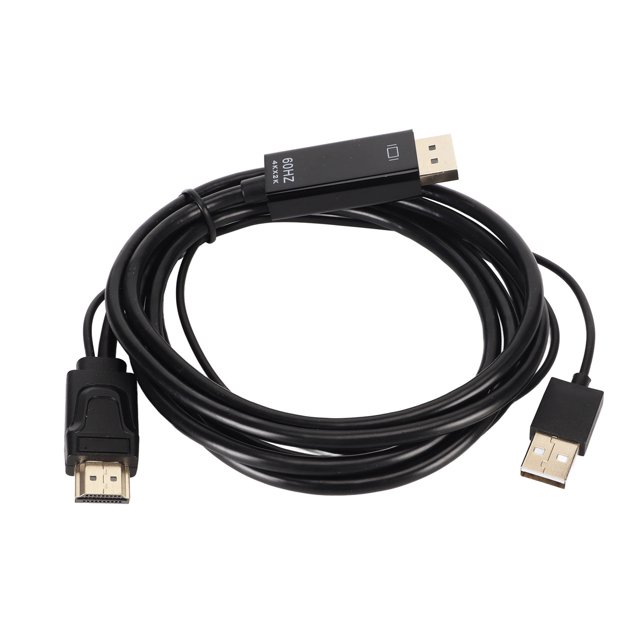 Cable adaptador de video, interfaz multimedia HD a interfaz multimedia HD a cable adaptador DP Interfaz multimedia HD a cable convertidor DP Estética elegante