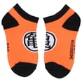 thumbnail image 3 of Dragon Ball Z Boys' Socks Goku Kame Symbols 4 Pairs Kids Ankle No Show Socks, 3 of 8