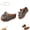 Grey, variant on Leopard Print Platform Sandals, Women's Slip on Bow Knot Wedge Slippers Dressy, Summer Comfortable Thick Sole Open Toe Beach Shoes