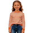 thumbnail image 5 of oqasdz Girls Sweatshirt Kids Children Striped Long Sleeve Crewneck Sweatshirt for Boys Fashion Pullover Top Versatile Y2K Casual Dailywear, 5 of 5