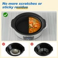 thumbnail image 6 of Superjoe Programmable Slow Cooker 6 Quart with 2 in 1 Silicone Liners, Multi-Cooker Food Warmer with Digital Timer, 3 Cooking Settings, Dishwasher-Safe Removable Ceramic Pot & Lid, Silver., 6 of 10
