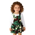 thumbnail image 2 of OSOLU Children Girls Outfits Long Sleeve Crew Neck Tops with Camouflage Overalls 2 Piece Casual Daily Wear Classic Holiday Clothing Sets, 2 of 5