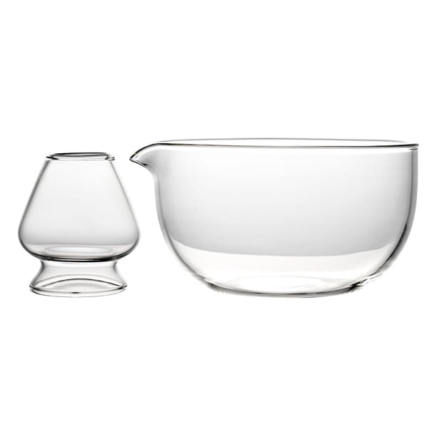 Juego de cuencos para matcha con pico, para ceremonias de matcha, con forma de batidor, utensilios de vidrio para matcha Estilo D