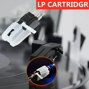 Turntable Cartridge Double and Stereo Needles+line for LP 78 RPM Record Player Replacem