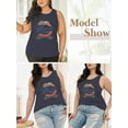 thumbnail image 4 of XCHQRTI Women's Plus Size American Flag Shirt 4th of July Patriotic Tanktop Graphic Casual Tee, 4 of 7