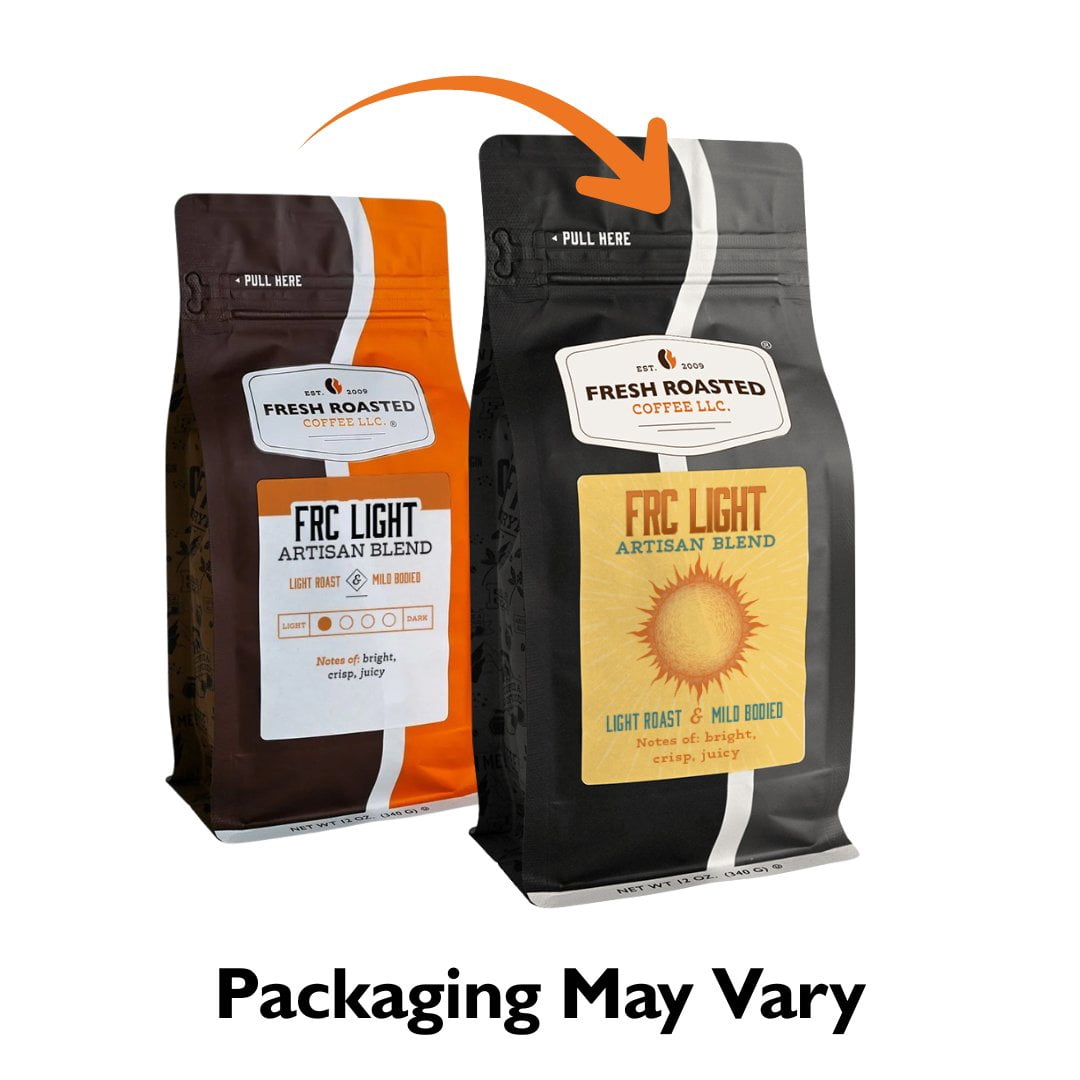 Fresh Roasted Coffee LLC, Light Roast Blend, Ground Coffee, 32 oz Bag