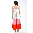 thumbnail image 3 of Vestido de popelina tricolor Roman Fashion /Juvenil, 883 (Rosa - Naranja) naranja G, 3 of 6