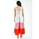 thumbnail image 3 of Vestido de popelina tricolor Roman Fashion /Juvenil, 883 (Rosa - Naranja) naranja CH, 3 of 6