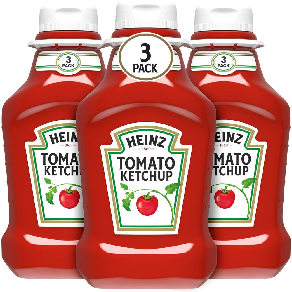 Heinz Tomato Ketchup, 3 ct Pack, 44 oz Bottles