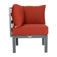 thumbnail image 5 of LeisureMod Chelsea 7-Piece Sectional And Fire Pit Table With Cushions in Red, 5 of 27