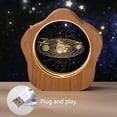 thumbnail image 4 of Oceanic Stargazing Crystal Ball with Wooden Light Base, 3D Laser Etched Glass Sphere Decorative Balls Paperweight Gift(60mm), 4 of 5