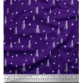 thumbnail image 1 of Soimoi Purple Rayon Fabric Asterisk & Snow Nature Print Fabric by the Yard 56 Inch Wide, 1 of 5