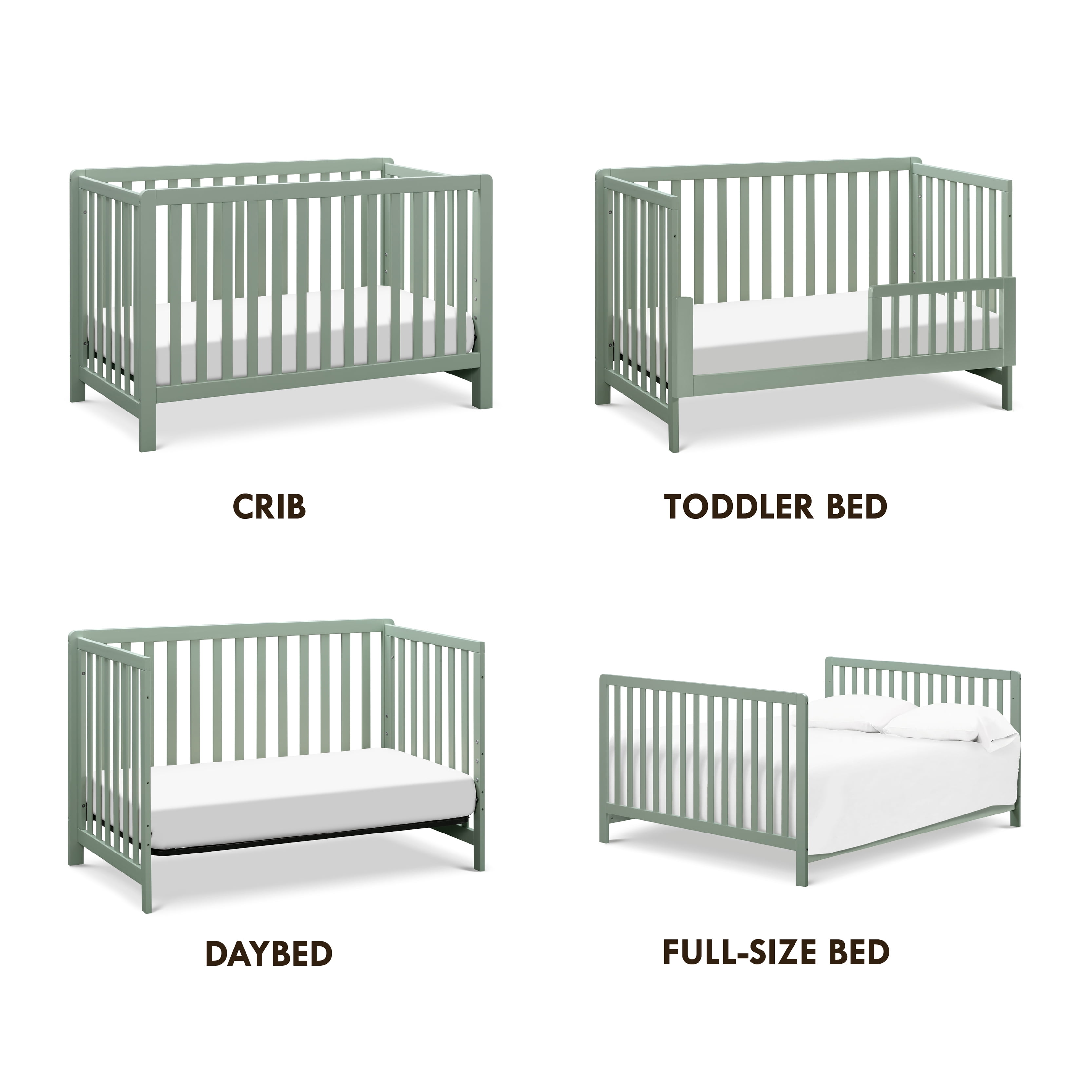 Carter's by DaVinci Colby 4-in-1 Low-profile Convertible Crib