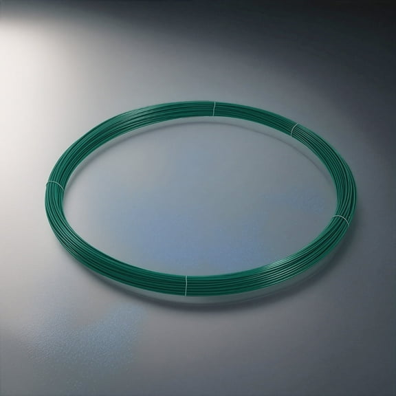 Fencer Wire Green 328 Ft. 9 Gauge Tension Wire, Heavy Duty High Strength Multi-Purpose Rust-Resistant Bendable Steel Wire for Fencing, Gardening, Pet Enclosures, Landscaping, Crafts & DIY Projects