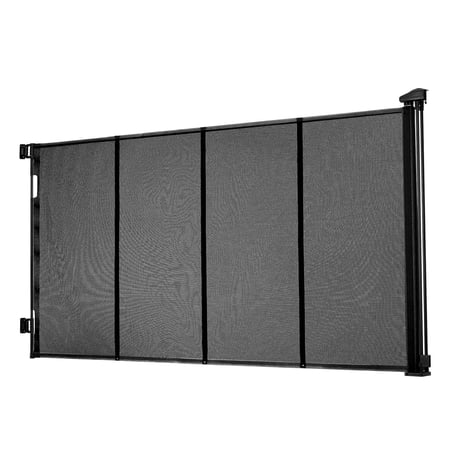 KFFKFF Retractable Safety Gate,Reinforced Fiberglass Design,Adjustable Mesh Barrier for Babies & Pets,Width up to 120 inches,38.5 inches High