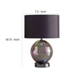 thumbnail image 5 of Table Lamp with Glass Orb and Metal Base, Silver - Saltoro Sherpi, 5 of 5